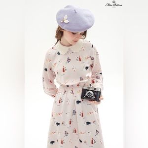 EUC NWOT Miss Patina London “For Cat Lovers” Pink Aristocat Dress Size L